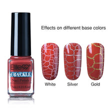 Load image into Gallery viewer, Elite99 7ml Soak Off Crackle Nail Polish Perfect Cracking Nail Lacquer Primer Quick Drying DIY Beauty Nail Art Tools
