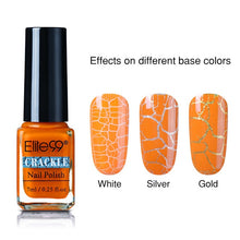 Load image into Gallery viewer, Elite99 7ml Soak Off Crackle Nail Polish Perfect Cracking Nail Lacquer Primer Quick Drying DIY Beauty Nail Art Tools
