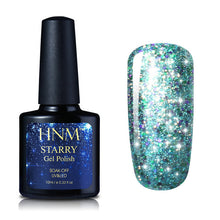 Load image into Gallery viewer, HNM 10ML Starry Bling Nail Polish Varnish Semi Permanent Lacquer Gelpolish 30 Colors Starry Bling Stamping DIY Nail Art