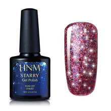 Load image into Gallery viewer, HNM 10ML Starry Bling Nail Polish Varnish Semi Permanent Lacquer Gelpolish 30 Colors Starry Bling Stamping DIY Nail Art