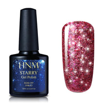 Load image into Gallery viewer, HNM 10ML Starry Bling Nail Polish Varnish Semi Permanent Lacquer Gelpolish 30 Colors Starry Bling Stamping DIY Nail Art