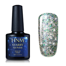 Load image into Gallery viewer, HNM 10ML Starry Bling Nail Polish Varnish Semi Permanent Lacquer Gelpolish 30 Colors Starry Bling Stamping DIY Nail Art