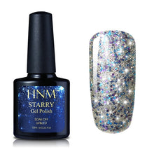 Load image into Gallery viewer, HNM 10ML Starry Bling Nail Polish Varnish Semi Permanent Lacquer Gelpolish 30 Colors Starry Bling Stamping DIY Nail Art