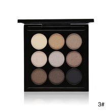 Load image into Gallery viewer, Party Queen New 9 Artist Shadow Palette Shimmer Matte Pigment Earth Color Eye Shadow Kit Nude Makeup Smooth Glitter Eyeshadow