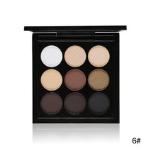 Load image into Gallery viewer, Party Queen New 9 Artist Shadow Palette Shimmer Matte Pigment Earth Color Eye Shadow Kit Nude Makeup Smooth Glitter Eyeshadow