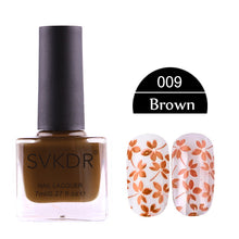 Load image into Gallery viewer, SVKDR New Arrival Stamp Nail Polish & Stamping Polish Nail Art Stamping Nail Lacquer for Nail DIY Stamping Plate Tools 12 Colors