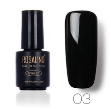Load image into Gallery viewer, ROSALIND NEW P+Black Bottle 7ml Blossom Nail Polish DIY Nail Gel for Nail Salon Long-Lasting Nail Polish Lacquer Semi Permanent