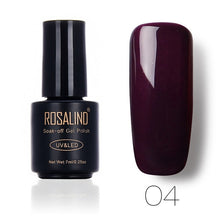 Load image into Gallery viewer, ROSALIND NEW P+Black Bottle 7ml Blossom Nail Polish DIY Nail Gel for Nail Salon Long-Lasting Nail Polish Lacquer Semi Permanent