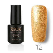 Load image into Gallery viewer, ROSALIND NEW P+Black Bottle 7ml Blossom Nail Polish DIY Nail Gel for Nail Salon Long-Lasting Nail Polish Lacquer Semi Permanent