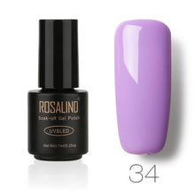 Load image into Gallery viewer, ROSALIND NEW P+Black Bottle 7ml Blossom Nail Polish DIY Nail Gel for Nail Salon Long-Lasting Nail Polish Lacquer Semi Permanent