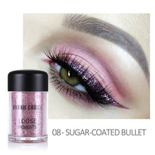 Load image into Gallery viewer, BONNIE CHOICE Palette Eyeshadow Pigment Eye Shadow Glitter Powder Matte Metallic Shiny Holographic Eye Toppers Eyeshadow Makeup