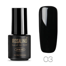 Load image into Gallery viewer, ROSALIND Nail Polish 7ML 58 Color Series Gel Nail Polish Nail Art UV LED Soak-off Gel Lacquer Vernis Semi Permanent Gel Varnish