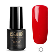 Load image into Gallery viewer, ROSALIND Nail Polish 7ML 58 Color Series Gel Nail Polish Nail Art UV LED Soak-off Gel Lacquer Vernis Semi Permanent Gel Varnish