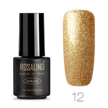 Load image into Gallery viewer, ROSALIND Nail Polish 7ML 58 Color Series Gel Nail Polish Nail Art UV LED Soak-off Gel Lacquer Vernis Semi Permanent Gel Varnish