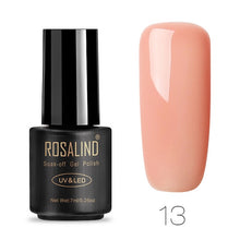 Load image into Gallery viewer, ROSALIND Nail Polish 7ML 58 Color Series Gel Nail Polish Nail Art UV LED Soak-off Gel Lacquer Vernis Semi Permanent Gel Varnish