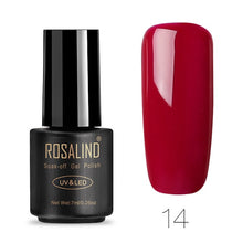 Load image into Gallery viewer, ROSALIND Nail Polish 7ML 58 Color Series Gel Nail Polish Nail Art UV LED Soak-off Gel Lacquer Vernis Semi Permanent Gel Varnish