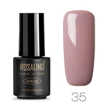 Load image into Gallery viewer, ROSALIND Nail Polish 7ML 58 Color Series Gel Nail Polish Nail Art UV LED Soak-off Gel Lacquer Vernis Semi Permanent Gel Varnish
