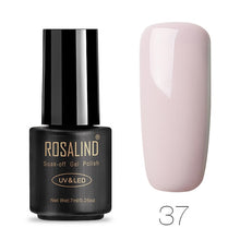 Load image into Gallery viewer, ROSALIND Nail Polish 7ML 58 Color Series Gel Nail Polish Nail Art UV LED Soak-off Gel Lacquer Vernis Semi Permanent Gel Varnish