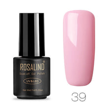 Load image into Gallery viewer, ROSALIND Nail Polish 7ML 58 Color Series Gel Nail Polish Nail Art UV LED Soak-off Gel Lacquer Vernis Semi Permanent Gel Varnish