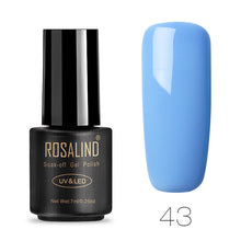 Load image into Gallery viewer, ROSALIND Nail Polish 7ML 58 Color Series Gel Nail Polish Nail Art UV LED Soak-off Gel Lacquer Vernis Semi Permanent Gel Varnish