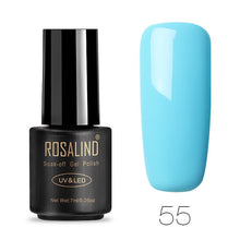 Load image into Gallery viewer, ROSALIND Nail Polish 7ML 58 Color Series Gel Nail Polish Nail Art UV LED Soak-off Gel Lacquer Vernis Semi Permanent Gel Varnish