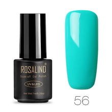 Load image into Gallery viewer, ROSALIND Nail Polish 7ML 58 Color Series Gel Nail Polish Nail Art UV LED Soak-off Gel Lacquer Vernis Semi Permanent Gel Varnish