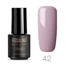 Load image into Gallery viewer, ROSALIND Nail Polish 7ML 58 Color Series Gel Nail Polish Nail Art UV LED Soak-off Gel Lacquer Vernis Semi Permanent Gel Varnish
