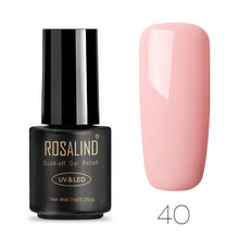 Load image into Gallery viewer, ROSALIND Nail Polish 7ML 58 Color Series Gel Nail Polish Nail Art UV LED Soak-off Gel Lacquer Vernis Semi Permanent Gel Varnish