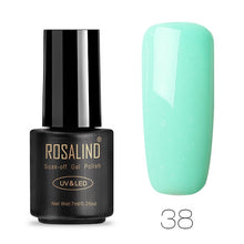 Load image into Gallery viewer, ROSALIND Nail Polish 7ML 58 Color Series Gel Nail Polish Nail Art UV LED Soak-off Gel Lacquer Vernis Semi Permanent Gel Varnish