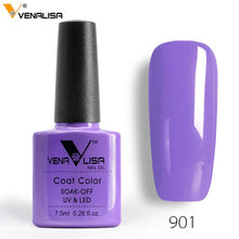 Load image into Gallery viewer, 7.5ml VENALISA Nail Gel Polish High Quality Nail Art Salon 60 Colors Soak off UV LED Nail Gel Varnish Camouflage Color Lacquer