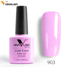 Load image into Gallery viewer, 7.5ml VENALISA Nail Gel Polish High Quality Nail Art Salon 60 Colors Soak off UV LED Nail Gel Varnish Camouflage Color Lacquer