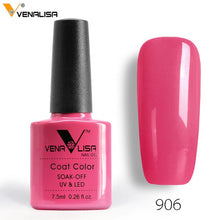 Load image into Gallery viewer, 7.5ml VENALISA Nail Gel Polish High Quality Nail Art Salon 60 Colors Soak off UV LED Nail Gel Varnish Camouflage Color Lacquer
