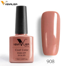 Load image into Gallery viewer, 7.5ml VENALISA Nail Gel Polish High Quality Nail Art Salon 60 Colors Soak off UV LED Nail Gel Varnish Camouflage Color Lacquer