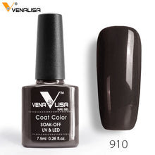 Load image into Gallery viewer, 7.5ml VENALISA Nail Gel Polish High Quality Nail Art Salon 60 Colors Soak off UV LED Nail Gel Varnish Camouflage Color Lacquer