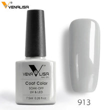 Load image into Gallery viewer, 7.5ml VENALISA Nail Gel Polish High Quality Nail Art Salon 60 Colors Soak off UV LED Nail Gel Varnish Camouflage Color Lacquer
