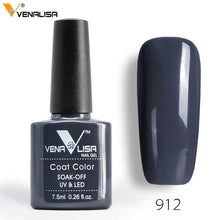 Load image into Gallery viewer, 7.5ml VENALISA Nail Gel Polish High Quality Nail Art Salon 60 Colors Soak off UV LED Nail Gel Varnish Camouflage Color Lacquer