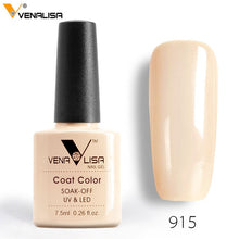 Load image into Gallery viewer, 7.5ml VENALISA Nail Gel Polish High Quality Nail Art Salon 60 Colors Soak off UV LED Nail Gel Varnish Camouflage Color Lacquer
