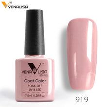 Load image into Gallery viewer, 7.5ml VENALISA Nail Gel Polish High Quality Nail Art Salon 60 Colors Soak off UV LED Nail Gel Varnish Camouflage Color Lacquer