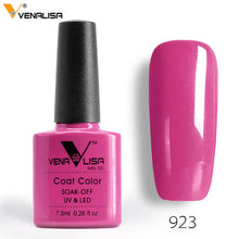 Load image into Gallery viewer, 7.5ml VENALISA Nail Gel Polish High Quality Nail Art Salon 60 Colors Soak off UV LED Nail Gel Varnish Camouflage Color Lacquer