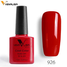 Load image into Gallery viewer, 7.5ml VENALISA Nail Gel Polish High Quality Nail Art Salon 60 Colors Soak off UV LED Nail Gel Varnish Camouflage Color Lacquer