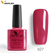 Load image into Gallery viewer, 7.5ml VENALISA Nail Gel Polish High Quality Nail Art Salon 60 Colors Soak off UV LED Nail Gel Varnish Camouflage Color Lacquer