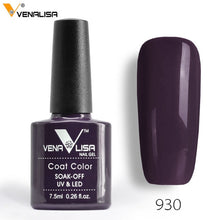 Load image into Gallery viewer, 7.5ml VENALISA Nail Gel Polish High Quality Nail Art Salon 60 Colors Soak off UV LED Nail Gel Varnish Camouflage Color Lacquer