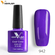 Load image into Gallery viewer, 7.5ml VENALISA Nail Gel Polish High Quality Nail Art Salon 60 Colors Soak off UV LED Nail Gel Varnish Camouflage Color Lacquer