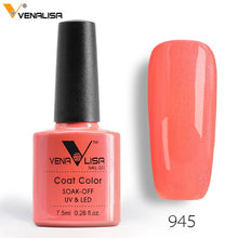 Load image into Gallery viewer, 7.5ml VENALISA Nail Gel Polish High Quality Nail Art Salon 60 Colors Soak off UV LED Nail Gel Varnish Camouflage Color Lacquer