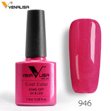 Load image into Gallery viewer, 7.5ml VENALISA Nail Gel Polish High Quality Nail Art Salon 60 Colors Soak off UV LED Nail Gel Varnish Camouflage Color Lacquer