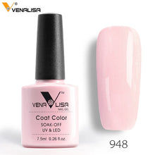 Load image into Gallery viewer, 7.5ml VENALISA Nail Gel Polish High Quality Nail Art Salon 60 Colors Soak off UV LED Nail Gel Varnish Camouflage Color Lacquer