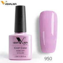 Load image into Gallery viewer, 7.5ml VENALISA Nail Gel Polish High Quality Nail Art Salon 60 Colors Soak off UV LED Nail Gel Varnish Camouflage Color Lacquer