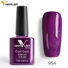 Load image into Gallery viewer, 7.5ml VENALISA Nail Gel Polish High Quality Nail Art Salon 60 Colors Soak off UV LED Nail Gel Varnish Camouflage Color Lacquer