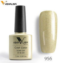 Load image into Gallery viewer, 7.5ml VENALISA Nail Gel Polish High Quality Nail Art Salon 60 Colors Soak off UV LED Nail Gel Varnish Camouflage Color Lacquer