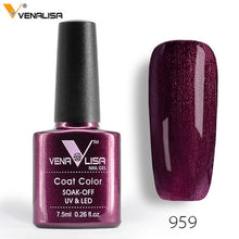 Load image into Gallery viewer, 7.5ml VENALISA Nail Gel Polish High Quality Nail Art Salon 60 Colors Soak off UV LED Nail Gel Varnish Camouflage Color Lacquer